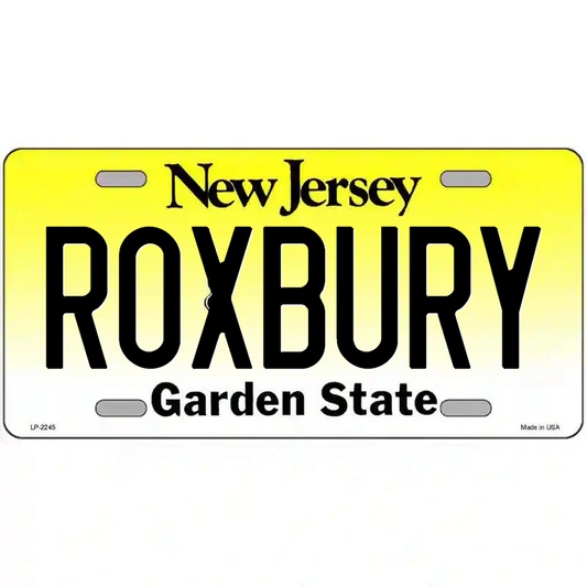 Roxbury New Jersey Metal Sign