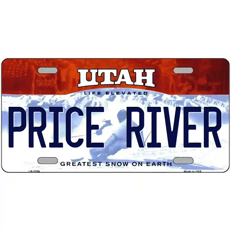 Price River Utah metal Sign