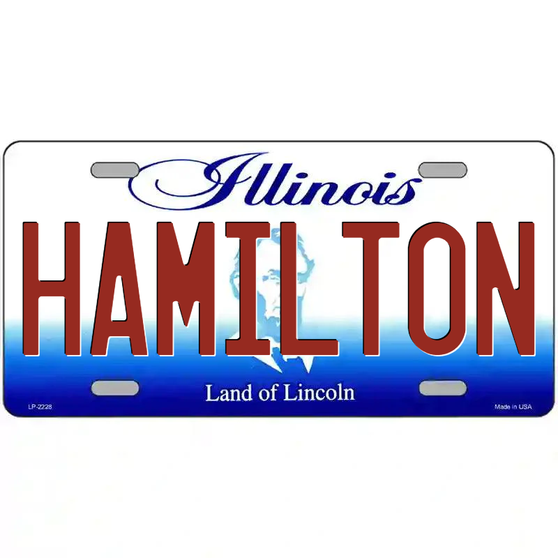 Hamilton Illinois Metal Sign