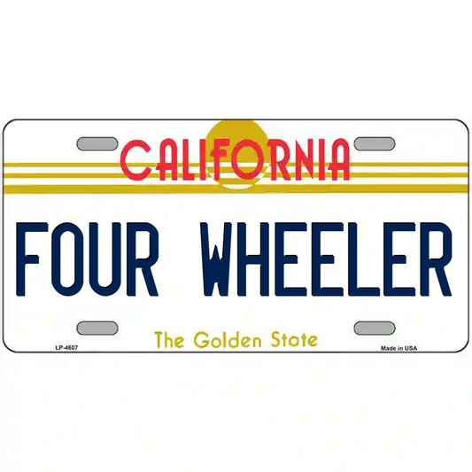 Four Wheeler California Metal Sign