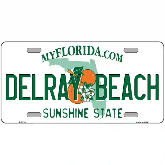 Delray Beach Florida Metal Sign