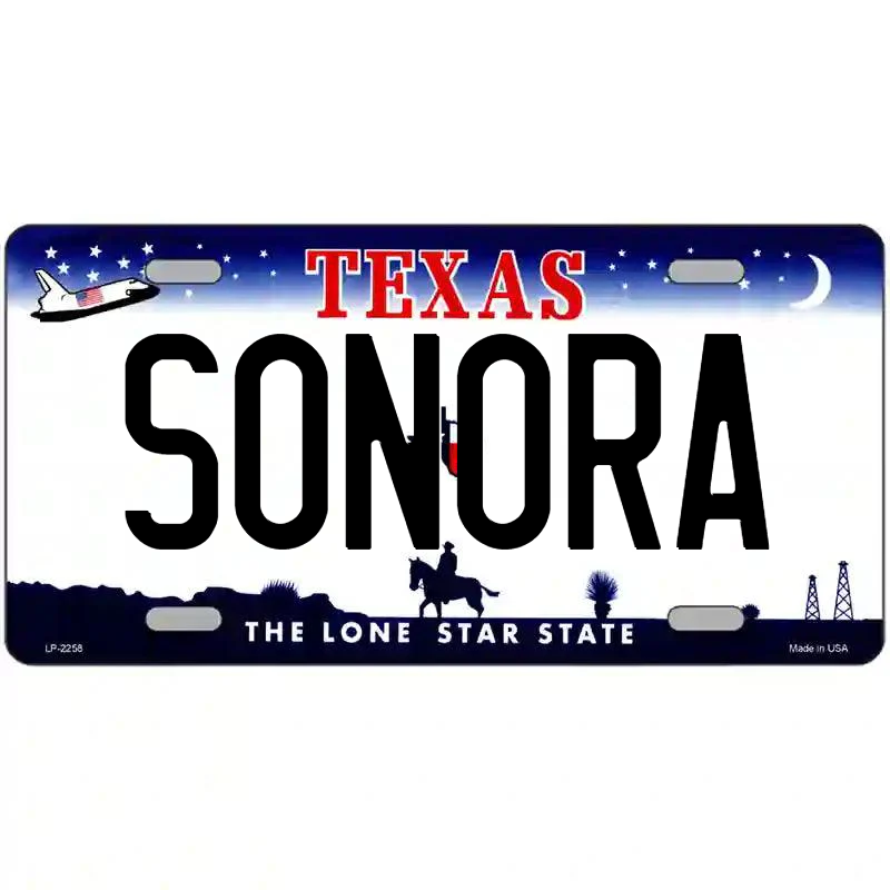 Sonora Texas Metal Sign