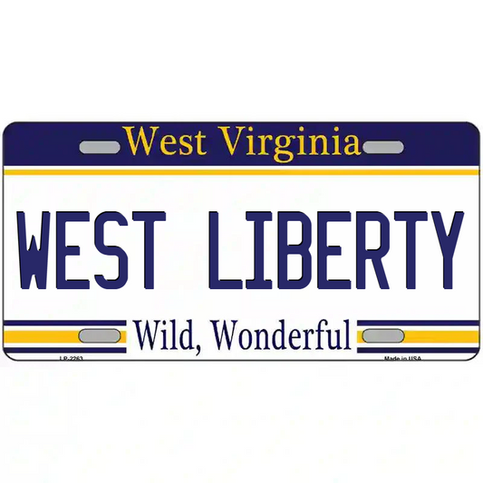 West Liberty West Virginia Metal Sign