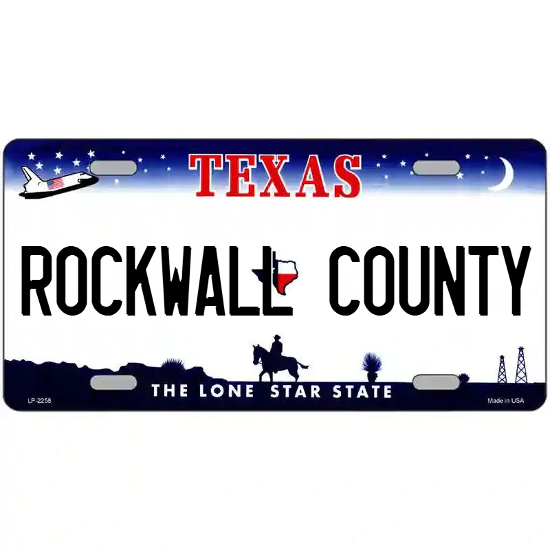 Rockwall County Texas Metal Sign