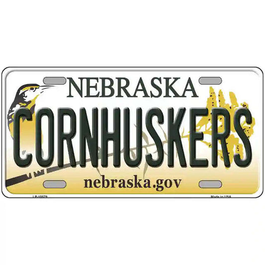 Cornhuskers Nebraska Metal Sign