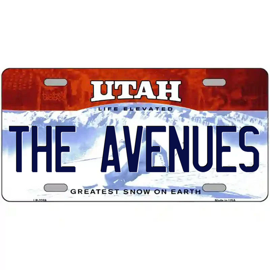The Avenues Utah Metal Sign