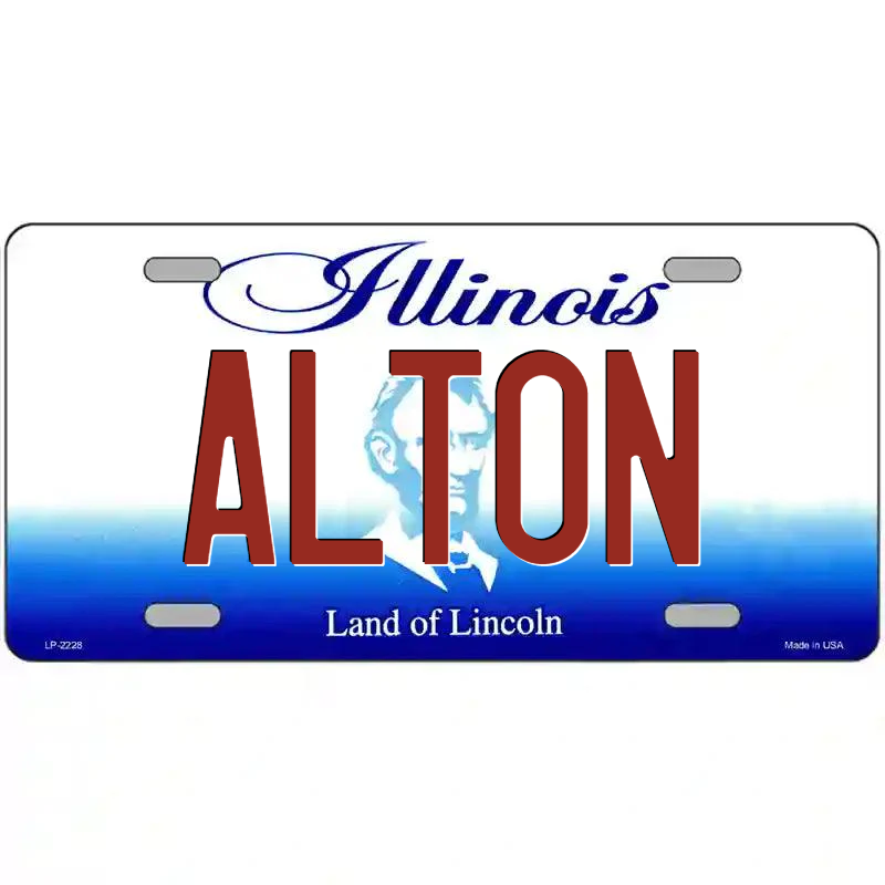 Alton Illinois Metal Sign