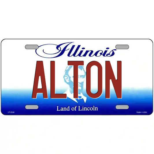 Alton Illinois Metal Sign
