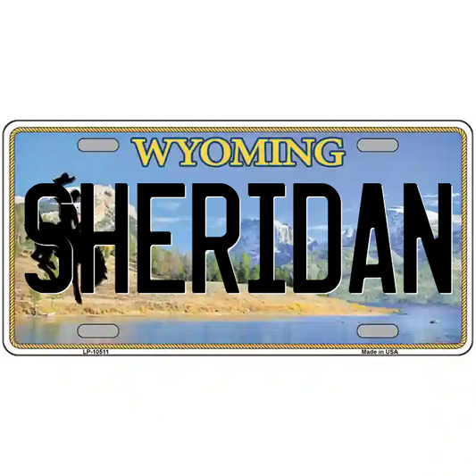 Sheridan Wyoming Metal Sign