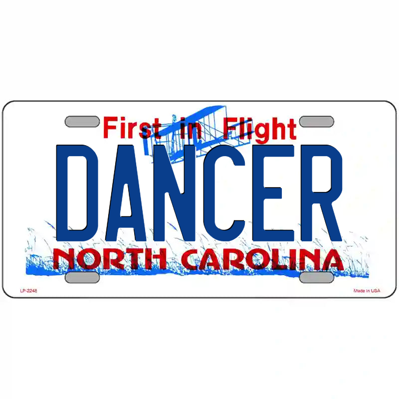 Dancer North Carolina Metal Sign