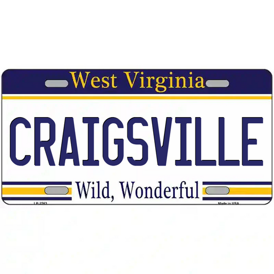 Craigsville West Virginia Metal Sign