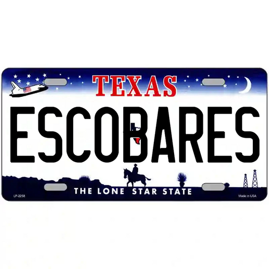 Escobares Texas Metal Sign