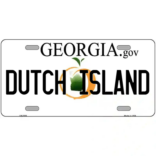Dutch Island Georgia Metal Sign