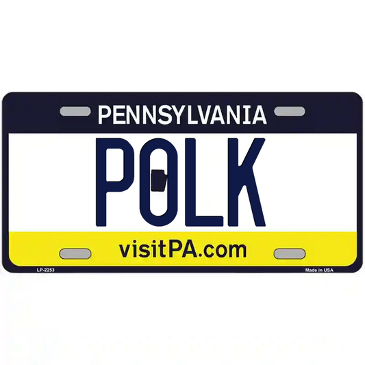 Polk Pennsylvania Metal Sign