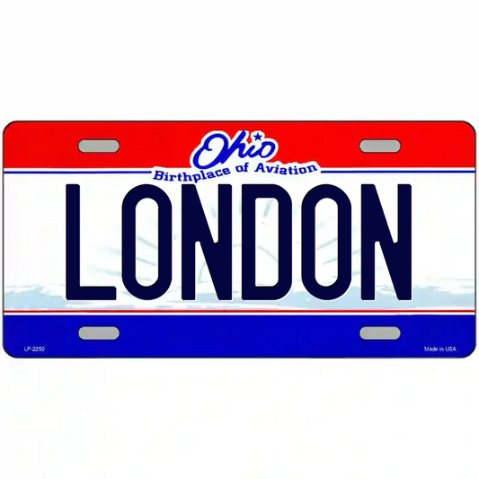 London Ohio Metal Sign