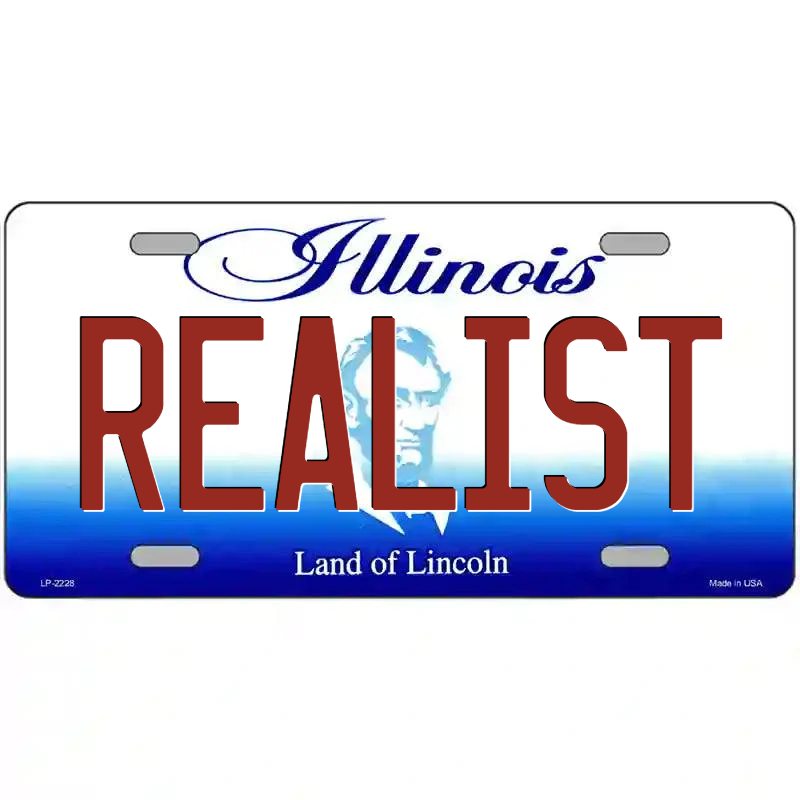 Realist Illinois Metal Sign