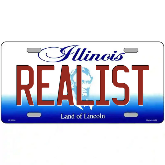 Realist Illinois Metal Sign