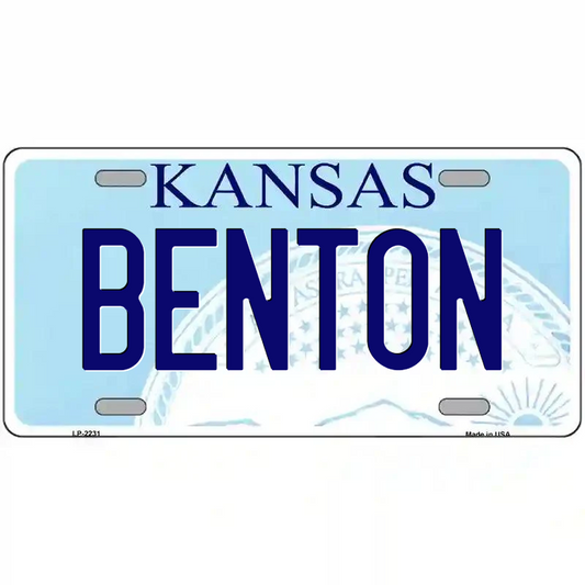 Benton Kansas Metal Sign