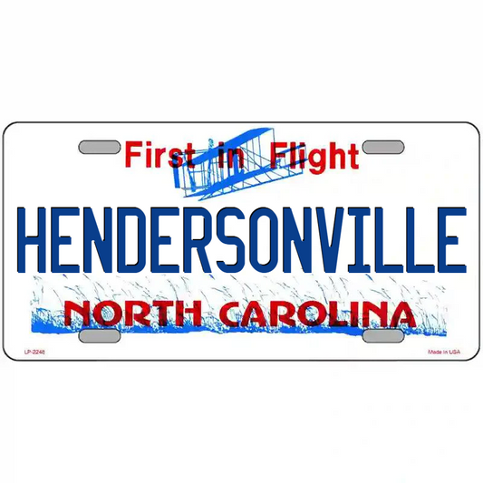 Hendersonville North Carolina Metal Sign
