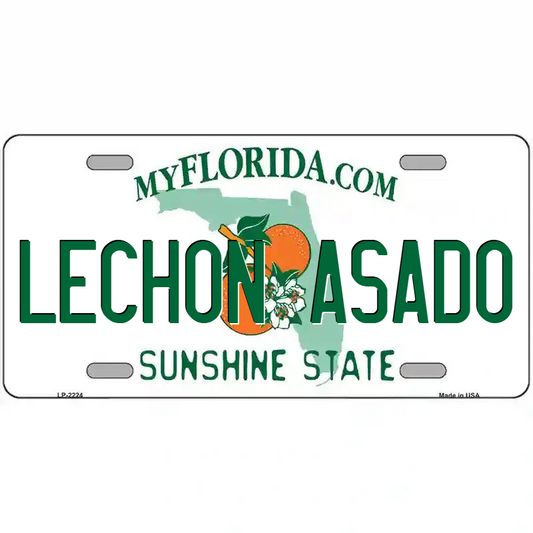 Lechon Asado Florida Metal Sign