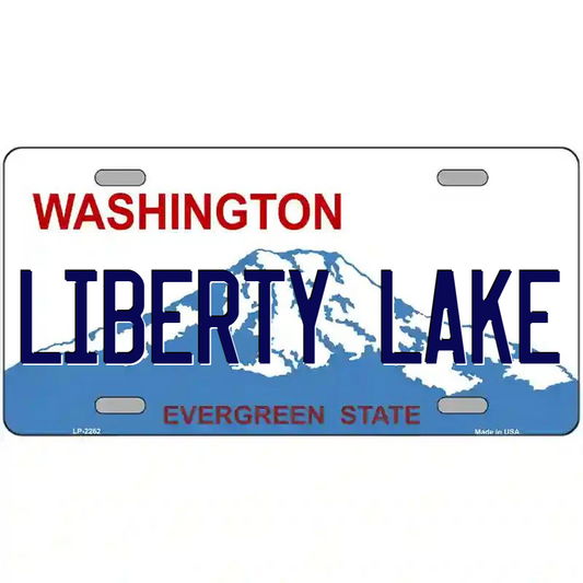 Liberty Lake Washington Metal Sign