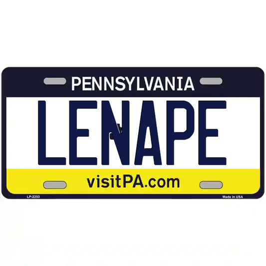 Lenape Pennsylvania Metal Sign