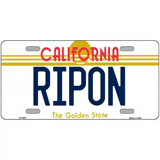 Ripon California Metal Sign
