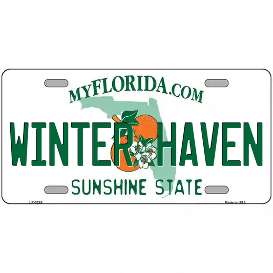 Winter Haven Florida Metal Sign