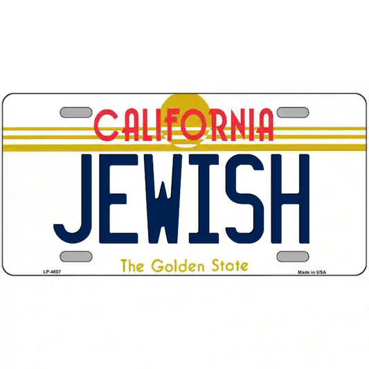 Jewish California Metal Sign