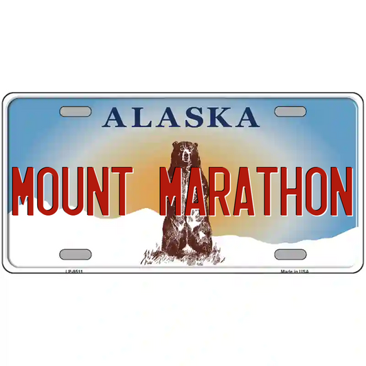 Mount Marathon Alaska Metal Sign