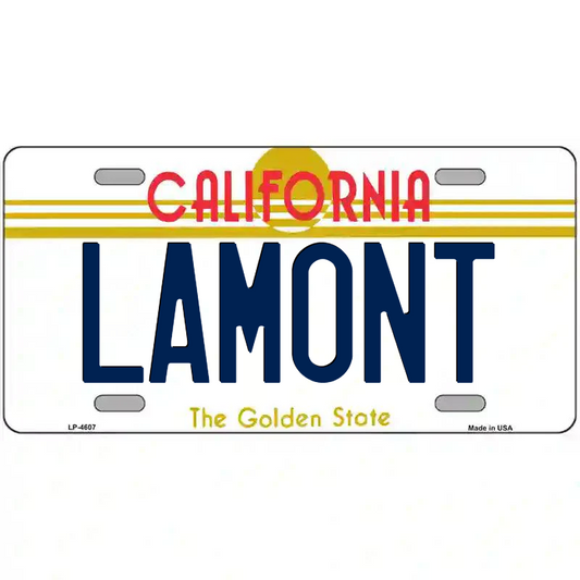 Lamont California Metal Sign