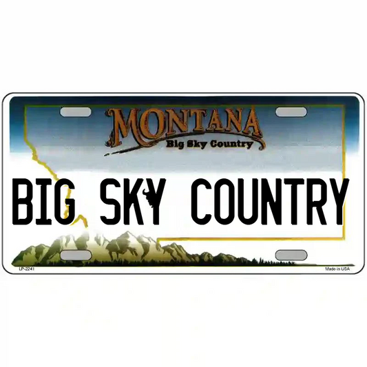 Big Sky Country Montana Metal Sign