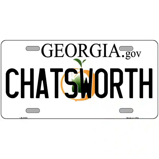 Chatsworth Georgia Metal Sign