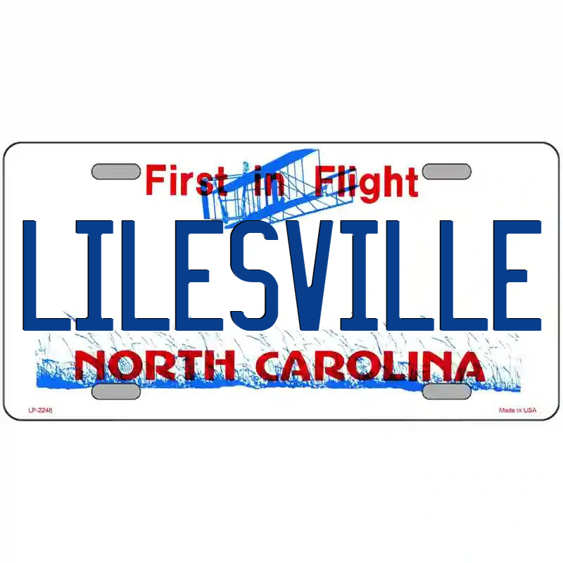 Lilesville North Carolina Metal Sign