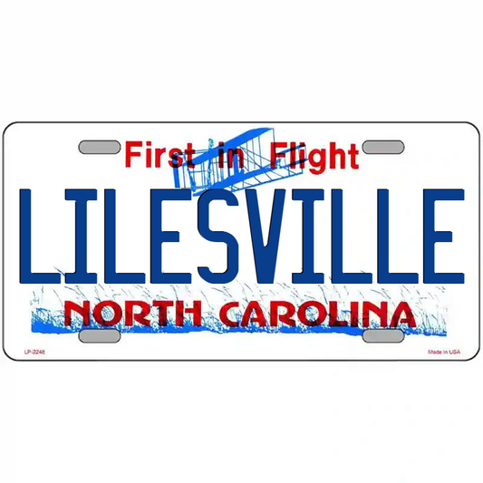 Lilesville North Carolina Metal Sign