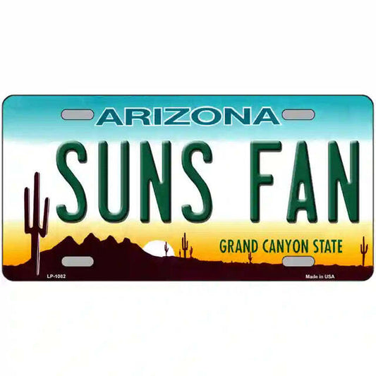 Suns Fan Arizona Metal Sign
