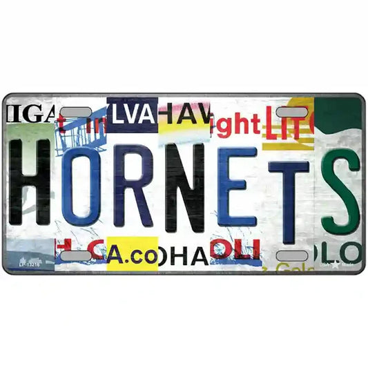 Hornets Strip Art Metal Sign