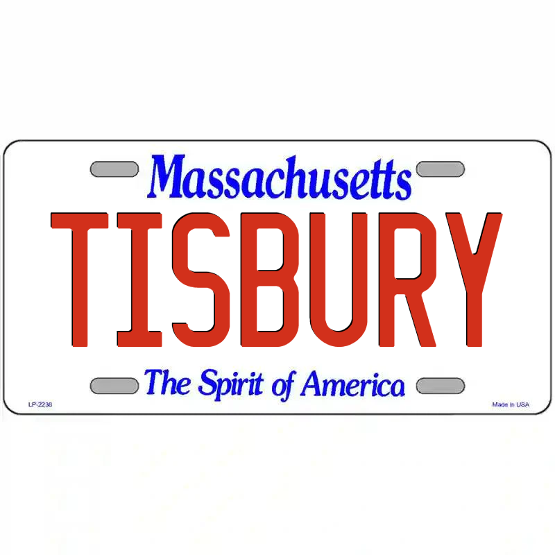 Tisbury Massachusetts Metal Sign