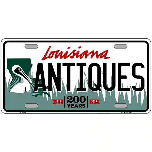 Antiques Louisiana Metal Sign