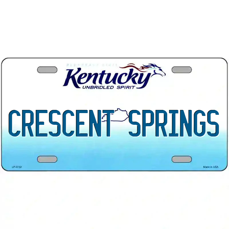Crescent Springs Kentucky Metal Sign