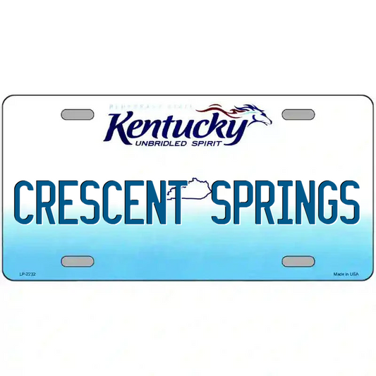 Crescent Springs Kentucky Metal Sign