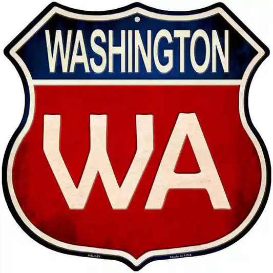 Washington Highway Shield Metal Sign