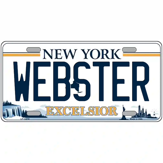 Webster New York Excelsior Metal Sign
