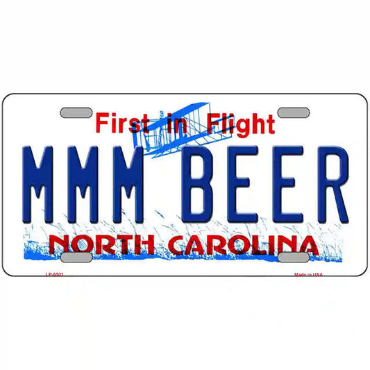Mmm Beer North Carolina Metal Sign