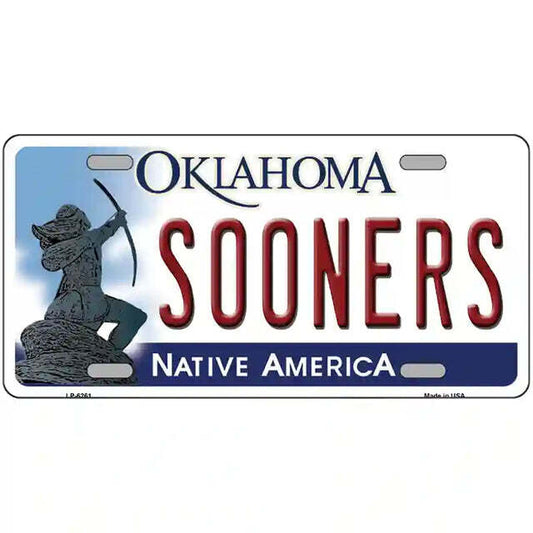 Sooners Oklahoma Metal Sign