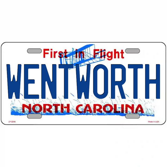 Wentworth North Carolina Metal Sign