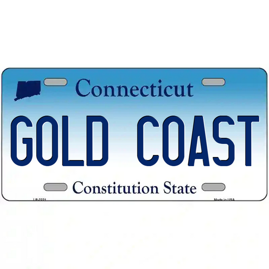 Gold Coast Connecticut Metal Sign
