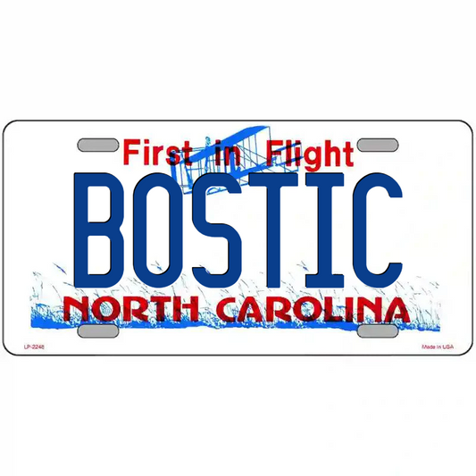 Bostic North Carolina Metal Sign