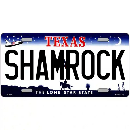 Shamrock Texas Metal Sign