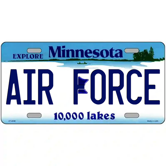Air Force Minnesota Metal Sign